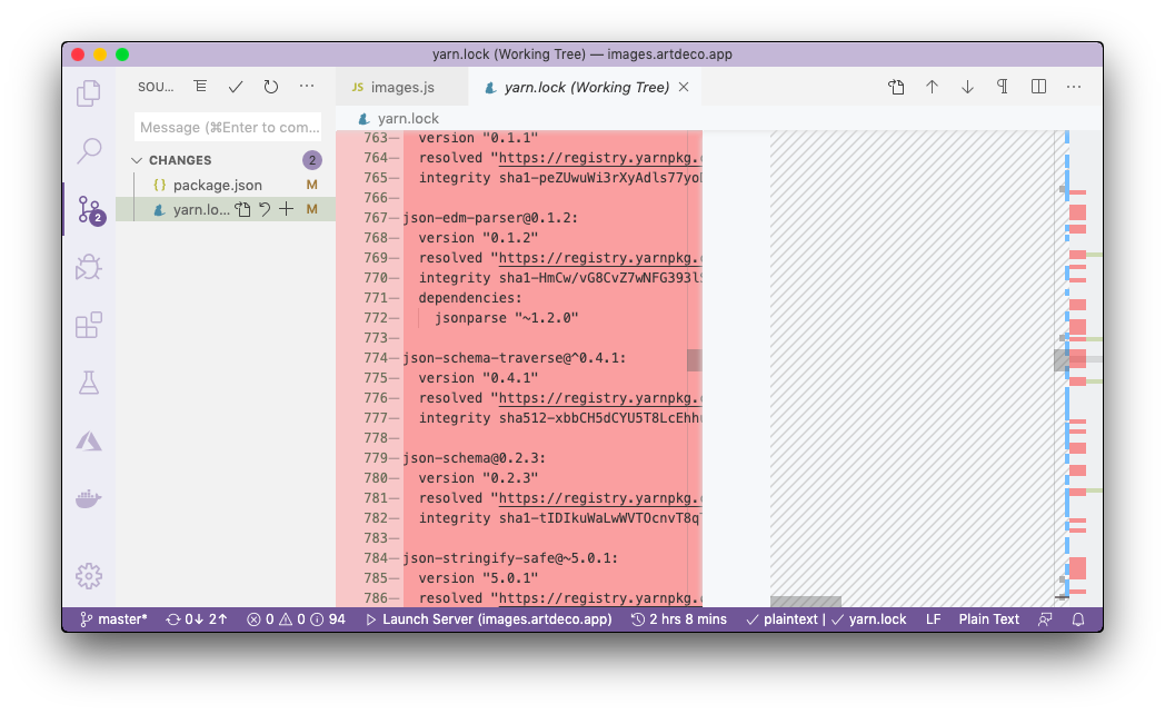 Removing 390 lines from yarn.lock by implementing custom rest api client for azure blob storage